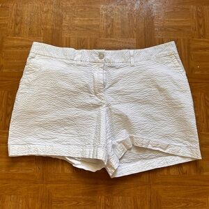 Southern Tide Women's Cream Textured Bermudas